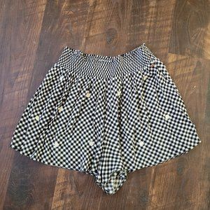 PINK Gingham Daisy Shorts.